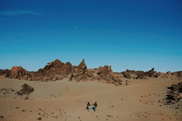 couple in the desert