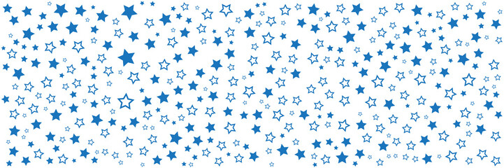 Blur star pattern wide banner background