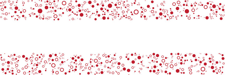Red white cirlce pattern background for wide banner. Vector illustration design for presentation, banner, cover, web, flyer, card, poster, wallpaper, texture, slide, magazine, and powerpoint.  