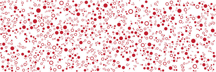 Red white cirlce pattern background for wide banner. Vector illustration design for presentation, banner, cover, web, flyer, card, poster, wallpaper, texture, slide, magazine, and powerpoint.  