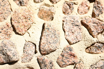  brown stones, texture, outdoors in summer