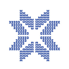 Knitted pattern on wool, vector