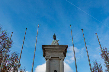 Soldiers tribute in Narbonne, France.