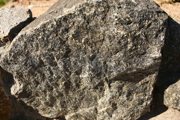  texture of a large stone gray-beige color
