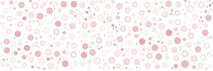 Red white cirlce pattern background for wide banner. Vector illustration design for presentation, banner, cover, web, flyer, card, poster, wallpaper, texture, slide, magazine, and powerpoint.  