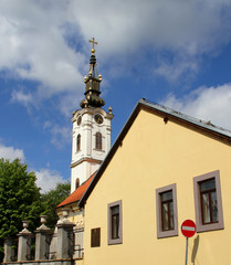 Fototapeta na wymiar Saint Nicholas church in Old part of Zemun,Serbia