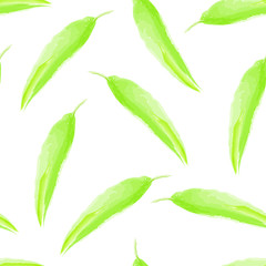 tropical leaves seamless pattern. hand drawing imitation of watercolor.For textiles, packaging, wrapper, fabric, wallpaper