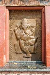 Ganesha Shrine, Shree Nagesh Maharudra Mandir temple, Goa, India