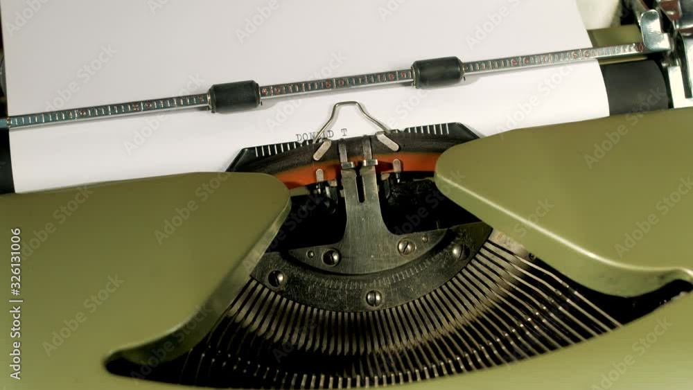 Poster donald trump typewriter 4k visual resource high res graphic resource explainer video background with