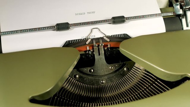  Election typewriter 4K Visual Resource high res graphic resource explainer video background with copy space for text or image