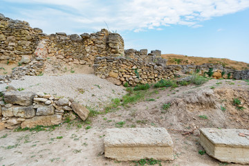Ruins of the antic Nymphaeum in Crimea