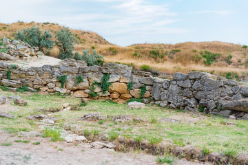 Ruins of the antic Nymphaeum in Crimea