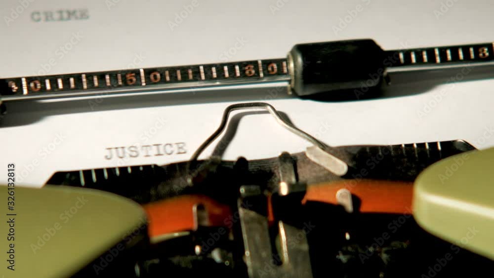 Poster justice typewriter 4k visual resource high res graphic resource explainer video background with copy