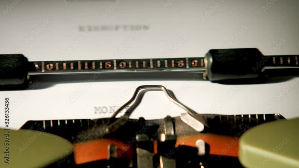 Poster money typewriter 4k visual resource high res graphic resource explainer video background with copy s