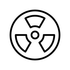 pollution related nuclear for pollution vector in lineal style,