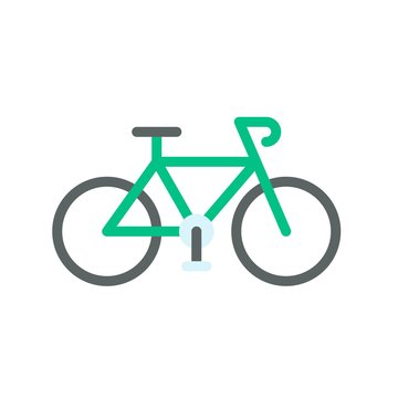 sustainable or recycle related sustainable bicycle vector in flat style,