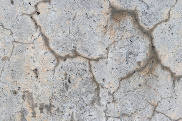 Wet Cracked Concrete Wall Texture