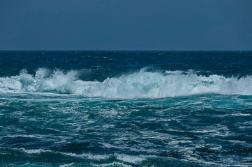 Sea shore on Atlantic ocean by Cape Town, South Africa