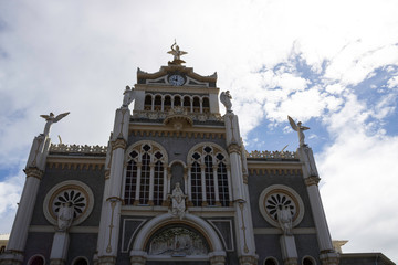 The Basilica of Our Lady of the Angels is a Catholic temple in the city of Cartago, Costa Rica, December 28, 2019