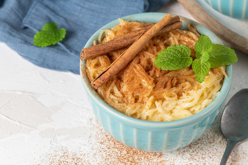 Aletria is a classic Portuguese vermicelli pudding and this is a traditionally served at Christmas...