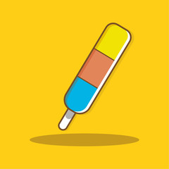 Popsicle ice cream vector 