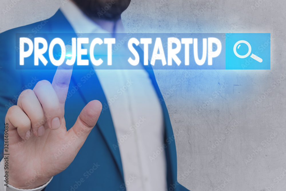 Poster word writing text project startup. business photo showcasing a project done on the side not setting 