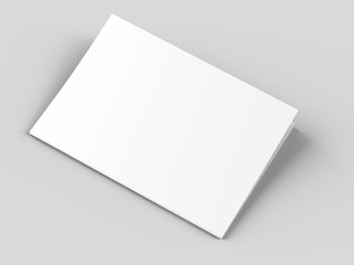 Magazine with open cover. Vertical A4 format. 3d illustration.