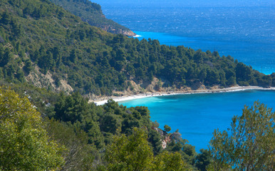 Obraz premium Skopelos island . Sporades , Greece Beutiful beaches .