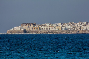 Fototapeta premium Panoramic view of the old town of Gallipoli, Salento, Puglia