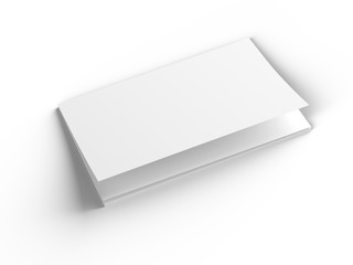 Magazine with open cover. Vertical A4 format. 3d illustration.