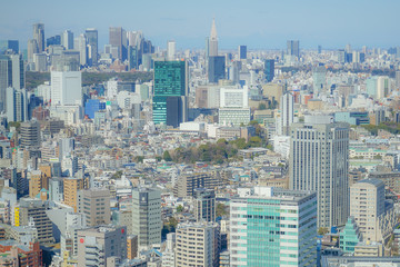 恵比寿ガーデンプレイス展望台から見える東京の街並み