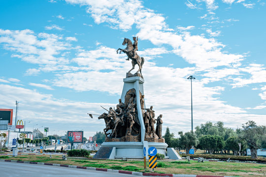 Antalya. February 1, 2020. Ataturk Monument