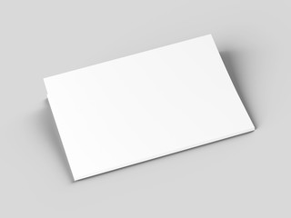 Magazine with open cover. Vertical A4 format. 3d illustration.