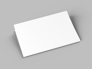 Magazine with open cover. Vertical A4 format. 3d illustration.