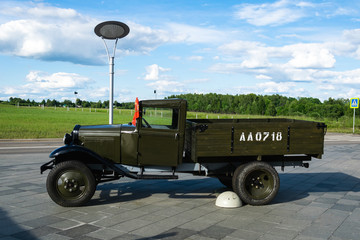 Vintage soviet military truck