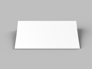 Magazine with open cover. Vertical A4 format. 3d illustration.