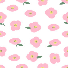 Flowers seamless pattern background