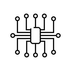 Electronics line icon, concept sign, outline vector illustration, linear symbol.