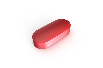 3D Rendering of Medicine Concept Capsule Pill and Tablet on White