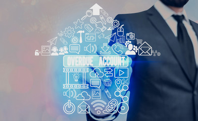 Handwriting text Overdue Account. Conceptual photo loans and other obligations remaining unpaid...