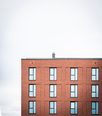 modern  brick apartment building 
