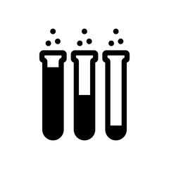 Flask, Lab Test Tube Vector Icon Isolated