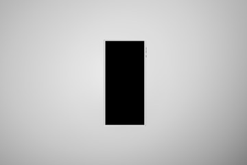  mockup, front view of a smartphone with white background ready to be used as a banner including your texts and images