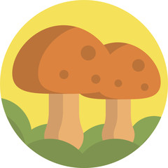 vector illustration of a mushroom