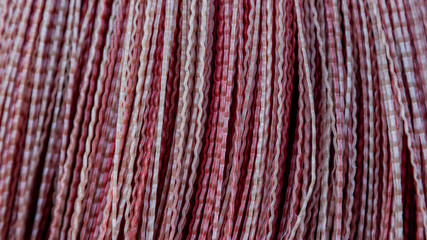 Multi-color Broom Stripes Abstract. Texture pattern close up detail macro. Abstract background