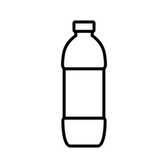 Bottle line icon, logo isolated on white background