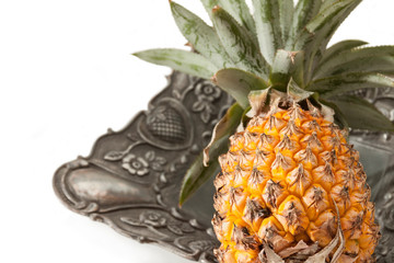 Ripe, juicy and fragrant pineapple