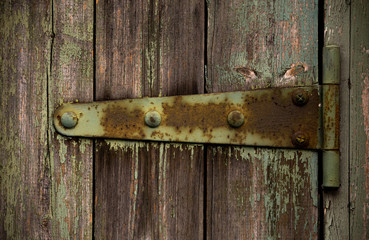 Ancient wooden door background. Wallpaper for your device