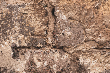 old brown brick wall texture background close up. free space for text. wallpaper for your device