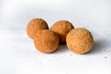 Olive ascolane - Olive all'ascolana - Meatballs with olive - Typical dish from Ascoli Piceno, Marche, Italy